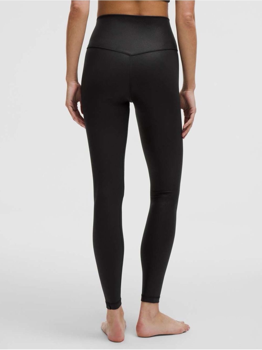Lululemon Sz 8 Align High-Rise Leggings Shimmer Black Luxe Shine Foil Print